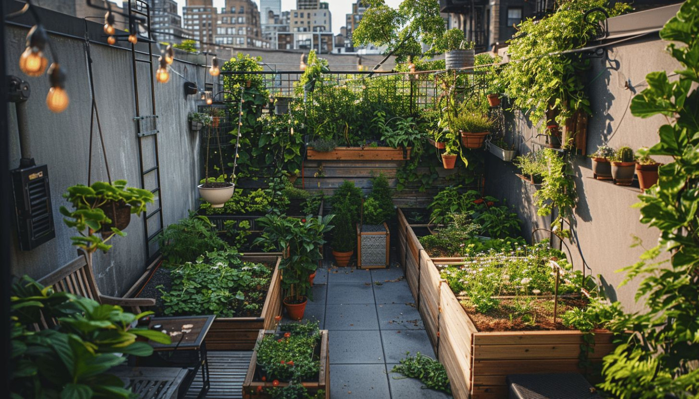 Optimisation de l'espace dans les petits jardins urbains